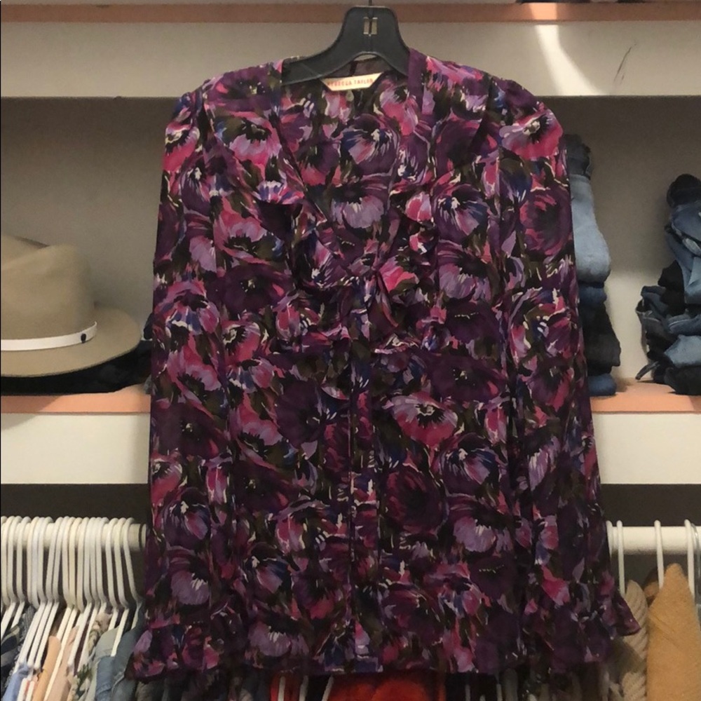 Rebecca Taylor floral top with cami